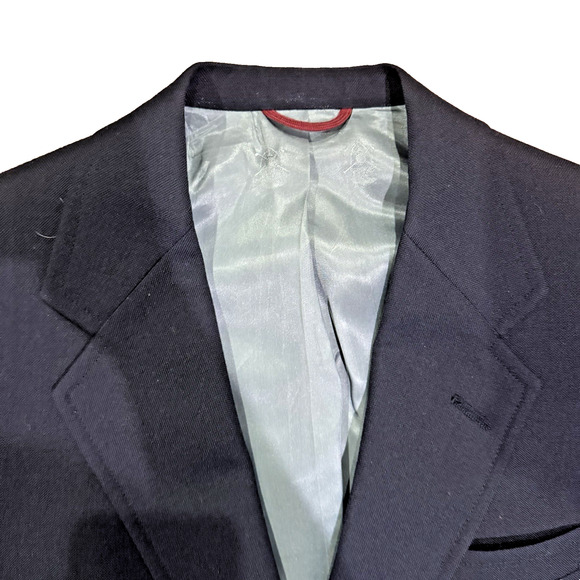 Hart Schaffner & Marx Jack Nicklaus Golden Bear Navy Blue Sports Coat Blazer 38R - Picture 15 of 16